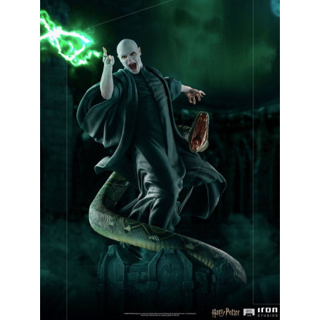 Iron Studios - Réplica de estatua del legado 1/4 Voldemort y Nagini - Harry Potter