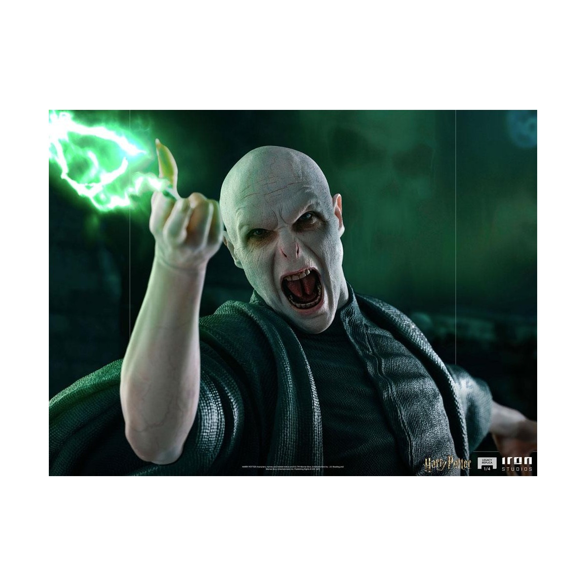 Iron Studios - Réplica de estatua del legado 1/4 Voldemort y Nagini - Harry Potter