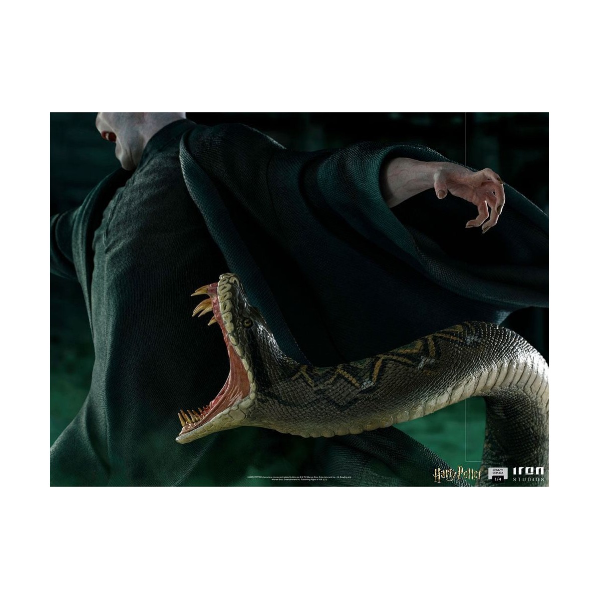 Iron Studios - Réplica de estatua del legado 1/4 Voldemort y Nagini - Harry Potter