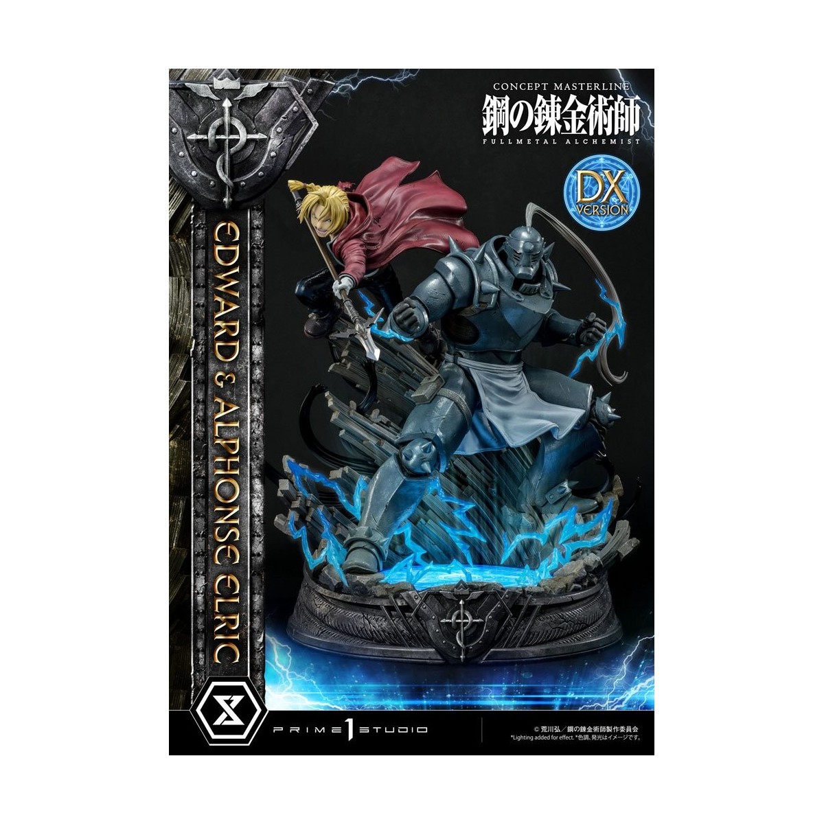 Prime 1 Studio - Estatua de Edward y Alphonse Elric Versión Deluxe Full Metal Alchemist 1/6