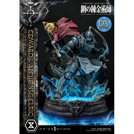 Prime 1 Studio - Estatua de Edward y Alphonse Elric Versión Deluxe Full Metal Alchemist 1/6