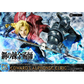Prime 1 Studio - Estatua de Edward y Alphonse Elric Versión Deluxe Full Metal Alchemist 1/6