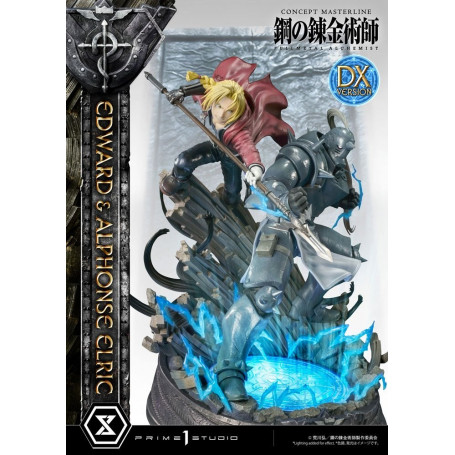 Prime 1 Studio - Estatua de Edward y Alphonse Elric Versión Deluxe Full Metal Alchemist 1/6