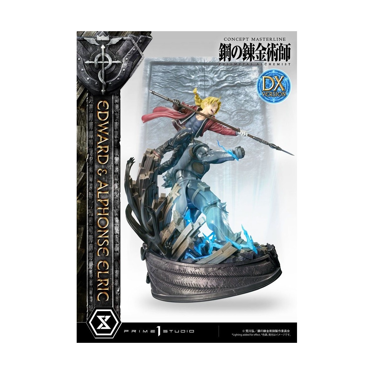 Prime 1 Studio - Estatua de Edward y Alphonse Elric Versión Deluxe Full Metal Alchemist 1/6