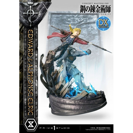 Prime 1 Studio - Estatua de Edward y Alphonse Elric Versión Deluxe Full Metal Alchemist 1/6
