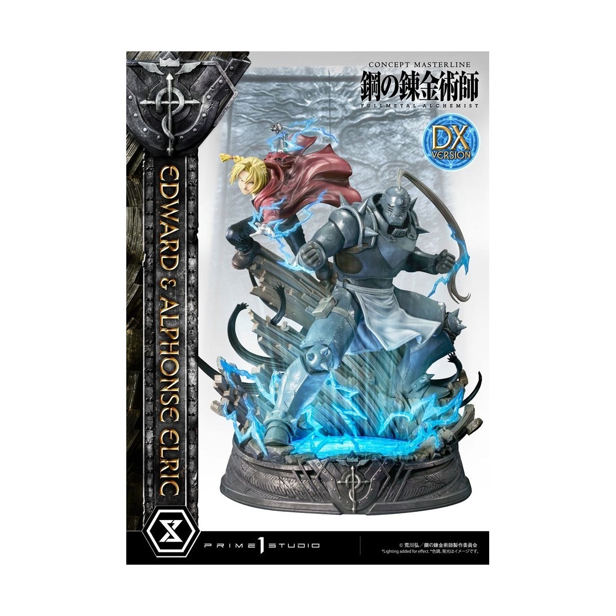 Prime 1 Studio - Estatua de Edward y Alphonse Elric Versión Deluxe Full Metal Alchemist 1/6