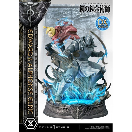 Prime 1 Studio - Estatua de Edward y Alphonse Elric Versión Deluxe Full Metal Alchemist 1/6
