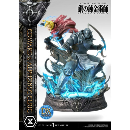 Prime 1 Studio - Estatua de Edward y Alphonse Elric Versión Deluxe Full Metal Alchemist 1/6