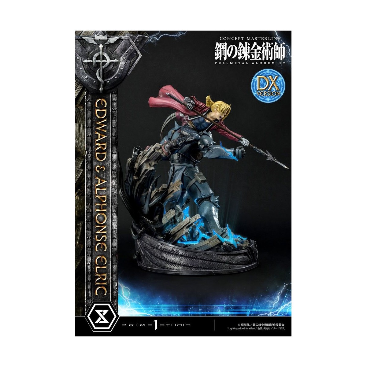 Prime 1 Studio - Estatua de Edward y Alphonse Elric Versión Deluxe Full Metal Alchemist 1/6