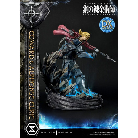 Prime 1 Studio - Estatua de Edward y Alphonse Elric Versión Deluxe Full Metal Alchemist 1/6
