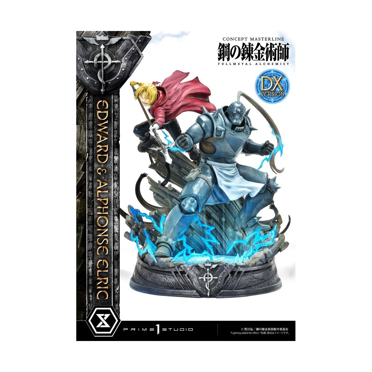 Prime 1 Studio - Estatua de Edward y Alphonse Elric Versión Deluxe Full Metal Alchemist 1/6