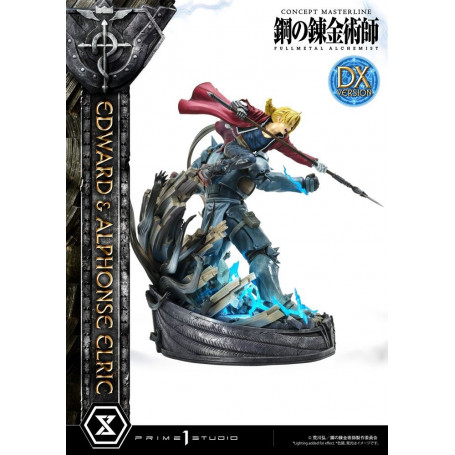 Prime 1 Studio - Estatua de Edward y Alphonse Elric Versión Deluxe Full Metal Alchemist 1/6