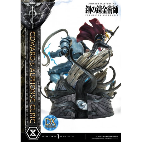 Prime 1 Studio - Estatua de Edward y Alphonse Elric Versión Deluxe Full Metal Alchemist 1/6