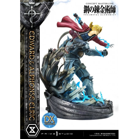Prime 1 Studio - Estatua de Edward y Alphonse Elric Versión Deluxe Full Metal Alchemist 1/6