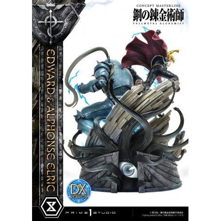 Prime 1 Studio - Estatua de Edward y Alphonse Elric Versión Deluxe Full Metal Alchemist 1/6