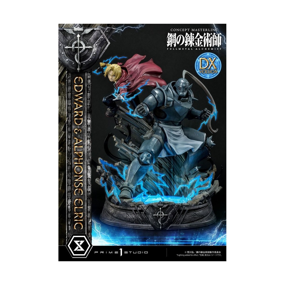 Prime 1 Studio - Estatua de Edward y Alphonse Elric Versión Deluxe Full Metal Alchemist 1/6