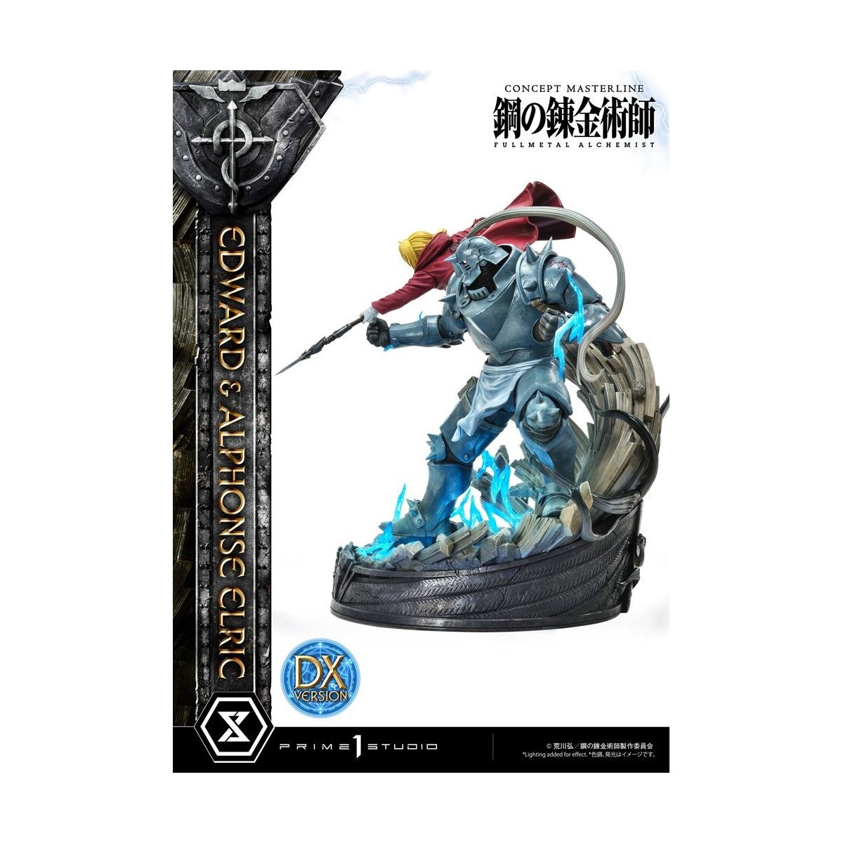 Prime 1 Studio - Estatua de Edward y Alphonse Elric Versión Deluxe Full Metal Alchemist 1/6