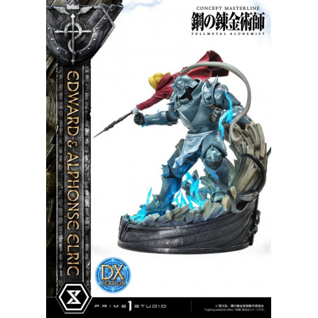 Prime 1 Studio - Estatua de Edward y Alphonse Elric Versión Deluxe Full Metal Alchemist 1/6