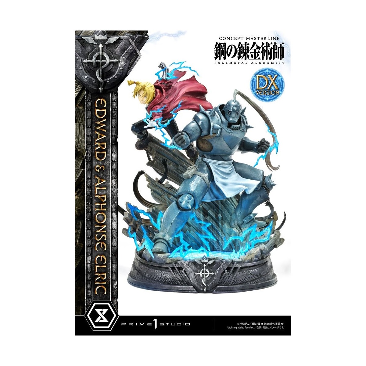 Prime 1 Studio - Estatua de Edward y Alphonse Elric Versión Deluxe Full Metal Alchemist 1/6