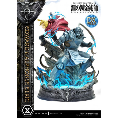 Prime 1 Studio - Estatua de Edward y Alphonse Elric Versión Deluxe Full Metal Alchemist 1/6