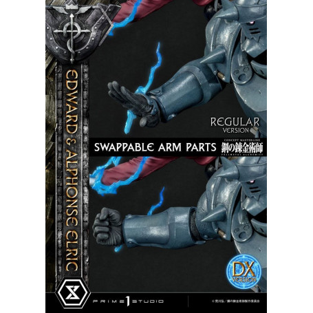 Prime 1 Studio - Estatua de Edward y Alphonse Elric Versión Deluxe Full Metal Alchemist 1/6