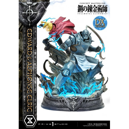 Prime 1 Studio - Estatua de Edward y Alphonse Elric Versión Deluxe Full Metal Alchemist 1/6