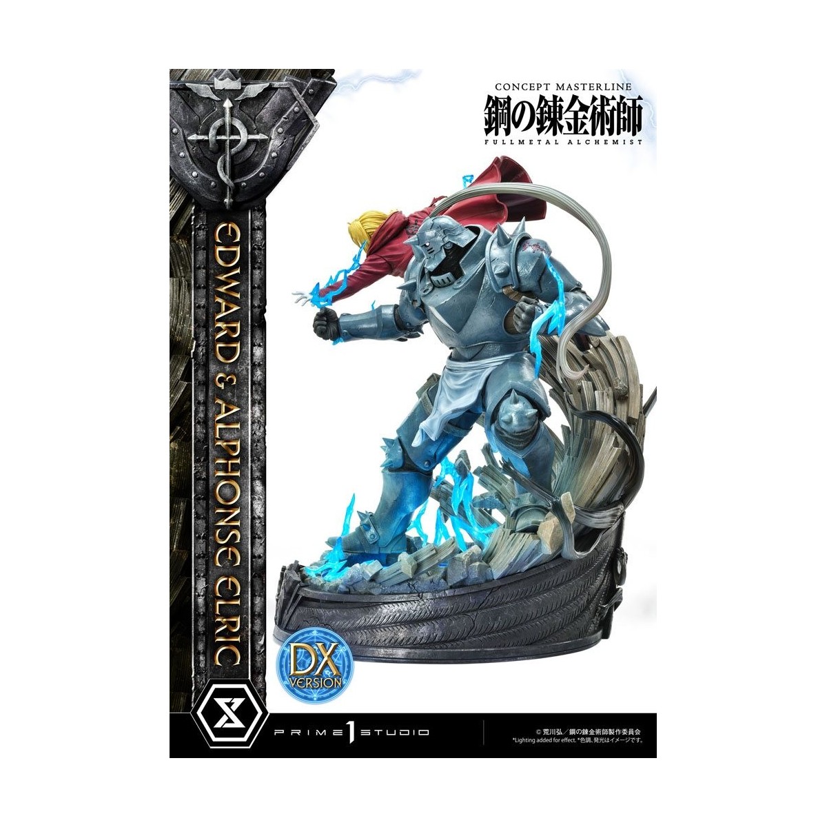 Prime 1 Studio - Estatua de Edward y Alphonse Elric Versión Deluxe Full Metal Alchemist 1/6