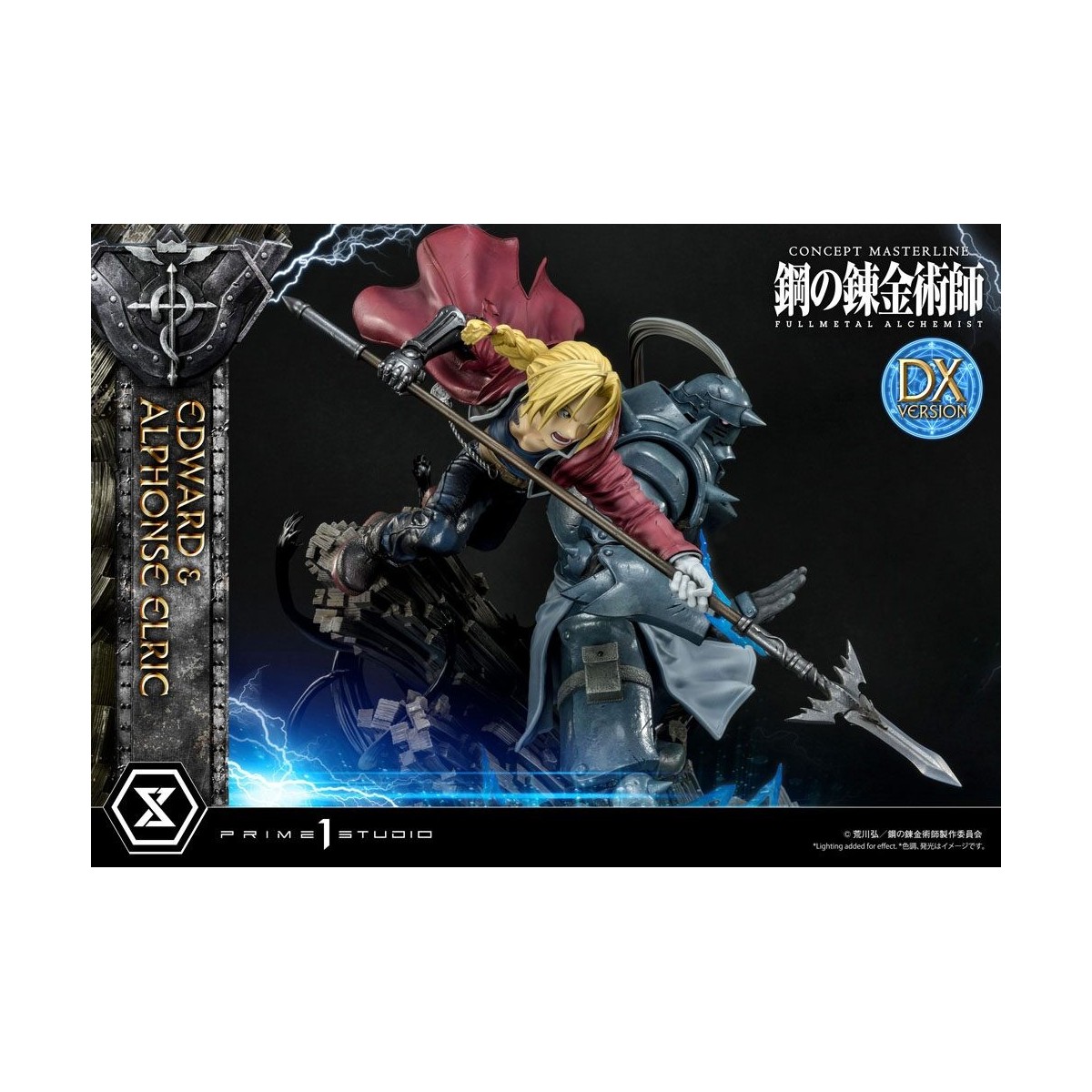 Prime 1 Studio - Estatua de Edward y Alphonse Elric Versión Deluxe Full Metal Alchemist 1/6