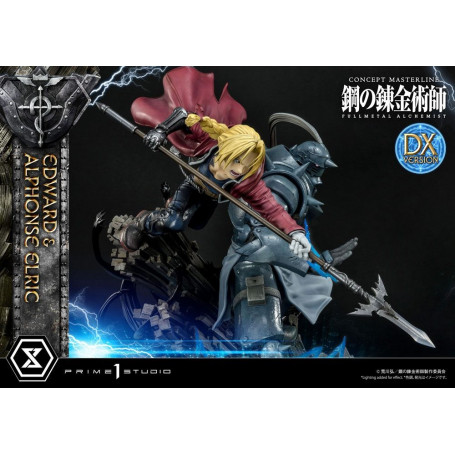 Prime 1 Studio - Estatua de Edward y Alphonse Elric Versión Deluxe Full Metal Alchemist 1/6