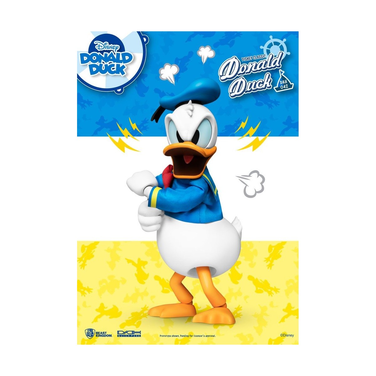 Beast Kingdom Disney Classic Figurine - Pato Donald Versión Clásica - Héroes de Acción Dinámica 1/9