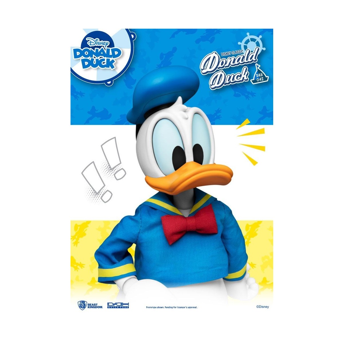 Beast Kingdom Disney Classic Figurine - Pato Donald Versión Clásica - Héroes de Acción Dinámica 1/9