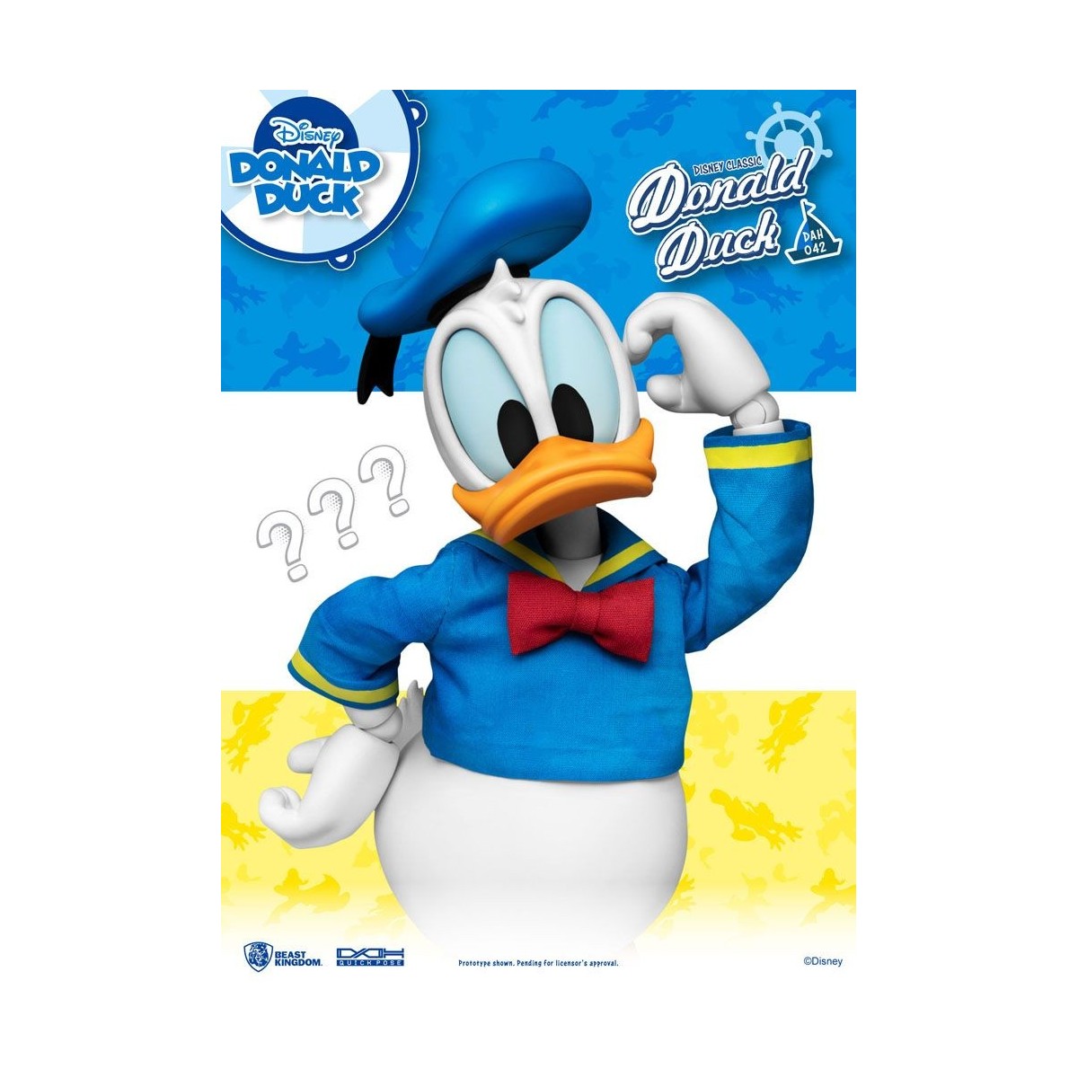 Beast Kingdom Disney Classic Figurine - Pato Donald Versión Clásica - Héroes de Acción Dinámica 1/9