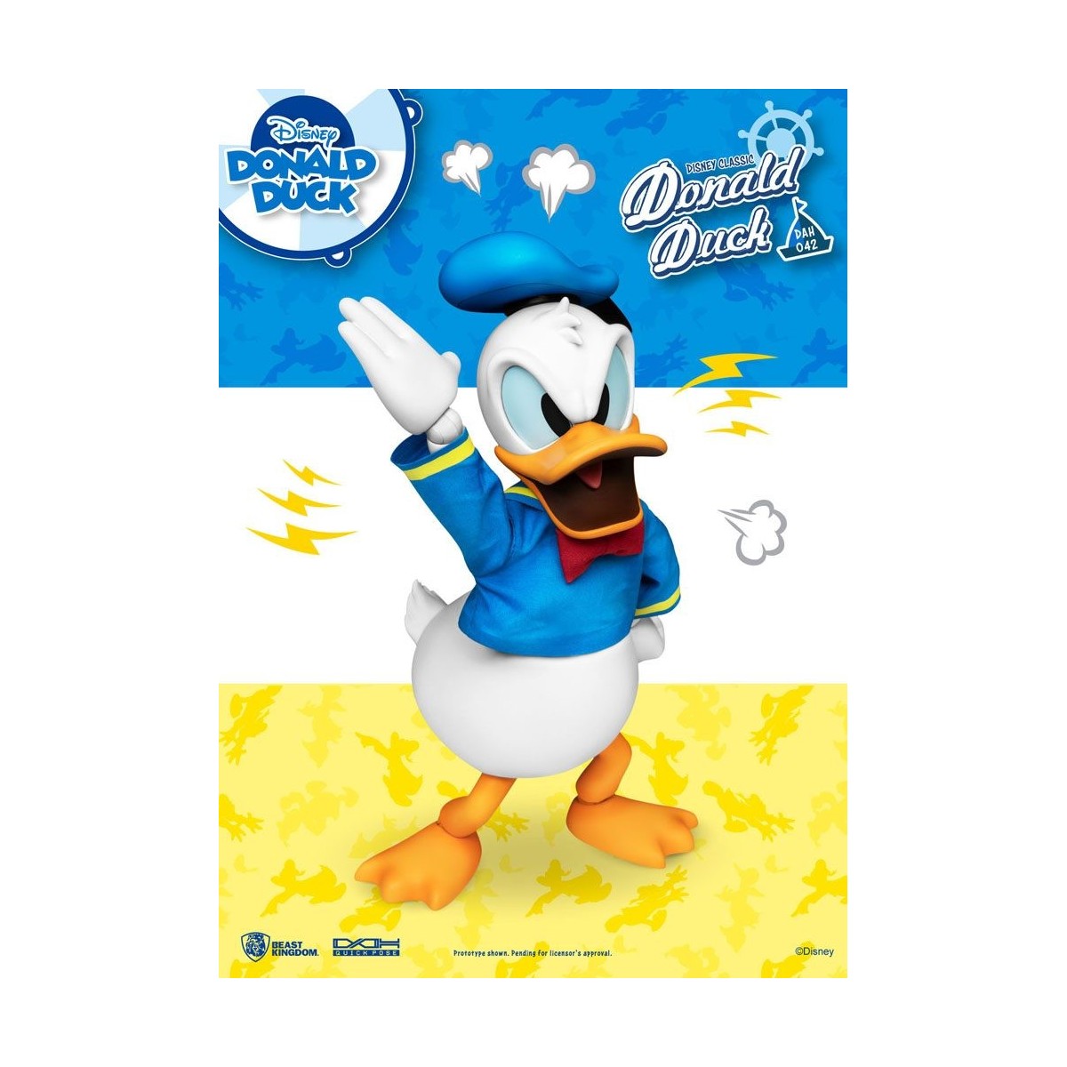 Beast Kingdom Disney Classic Figurine - Pato Donald Versión Clásica - Héroes de Acción Dinámica 1/9