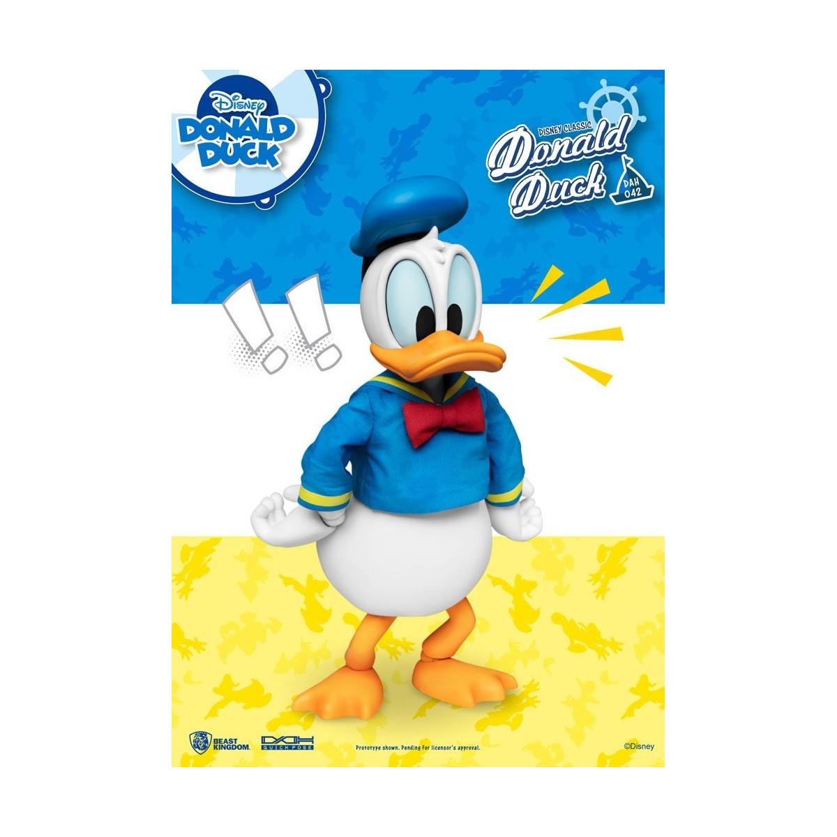 Beast Kingdom Disney Classic Figurine - Pato Donald Versión Clásica - Héroes de Acción Dinámica 1/9