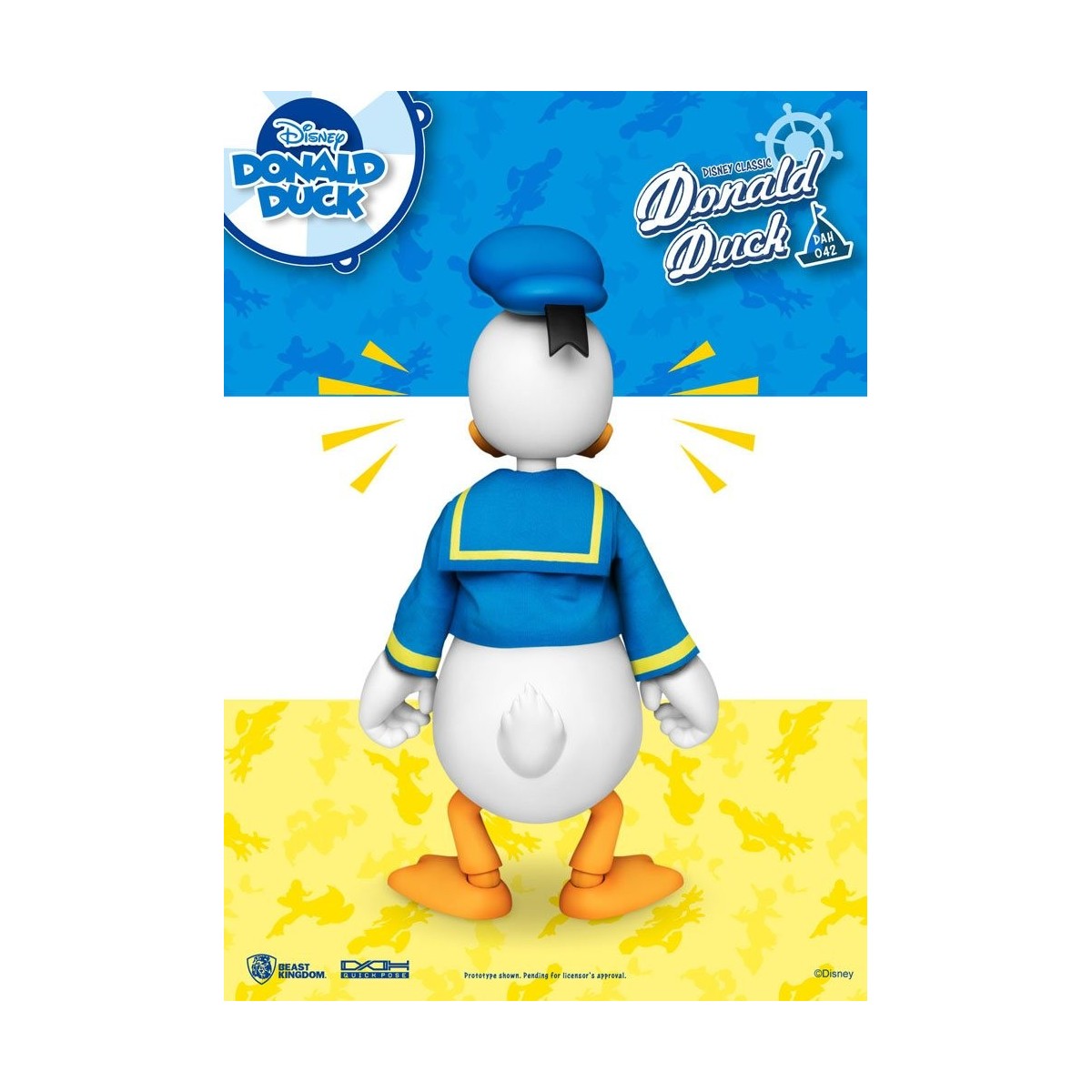 Beast Kingdom Disney Classic Figurine - Pato Donald Versión Clásica - Héroes de Acción Dinámica 1/9
