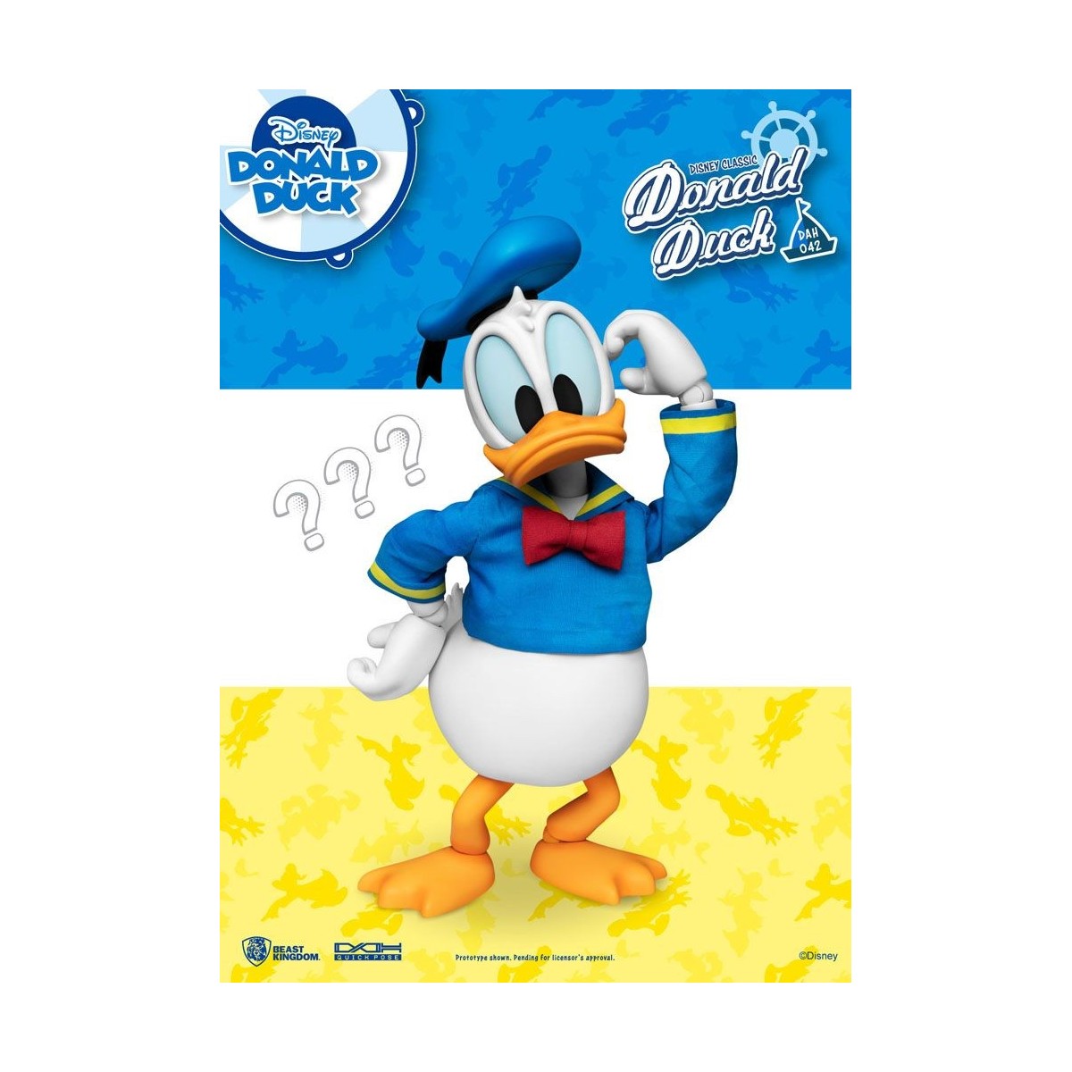 Beast Kingdom Disney Classic Figurine - Pato Donald Versión Clásica - Héroes de Acción Dinámica 1/9