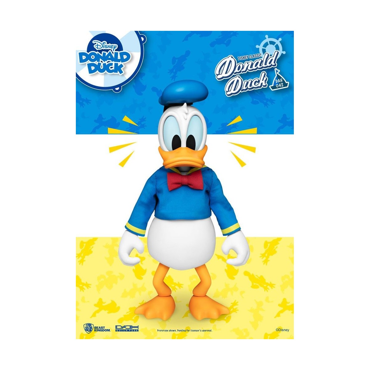 Beast Kingdom Disney Classic Figurine - Pato Donald Versión Clásica - Héroes de Acción Dinámica 1/9