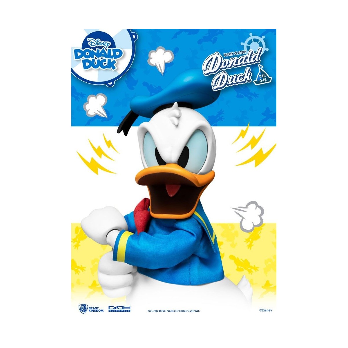 Beast Kingdom Disney Classic Figurine - Pato Donald Versión Clásica - Héroes de Acción Dinámica 1/9
