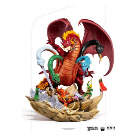 Iron Studios Dungeons & Dragons - Estatuilla de batalla de Tiamat a escala 1/20