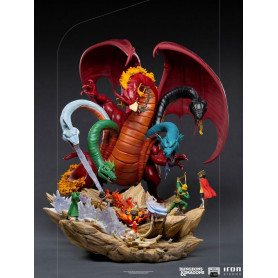 Iron Studios Dungeons & Dragons - Estatuilla de batalla de Tiamat a escala 1/20