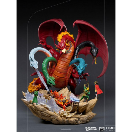 Iron Studios Dungeons & Dragons - Estatuilla de batalla de Tiamat a escala 1/20