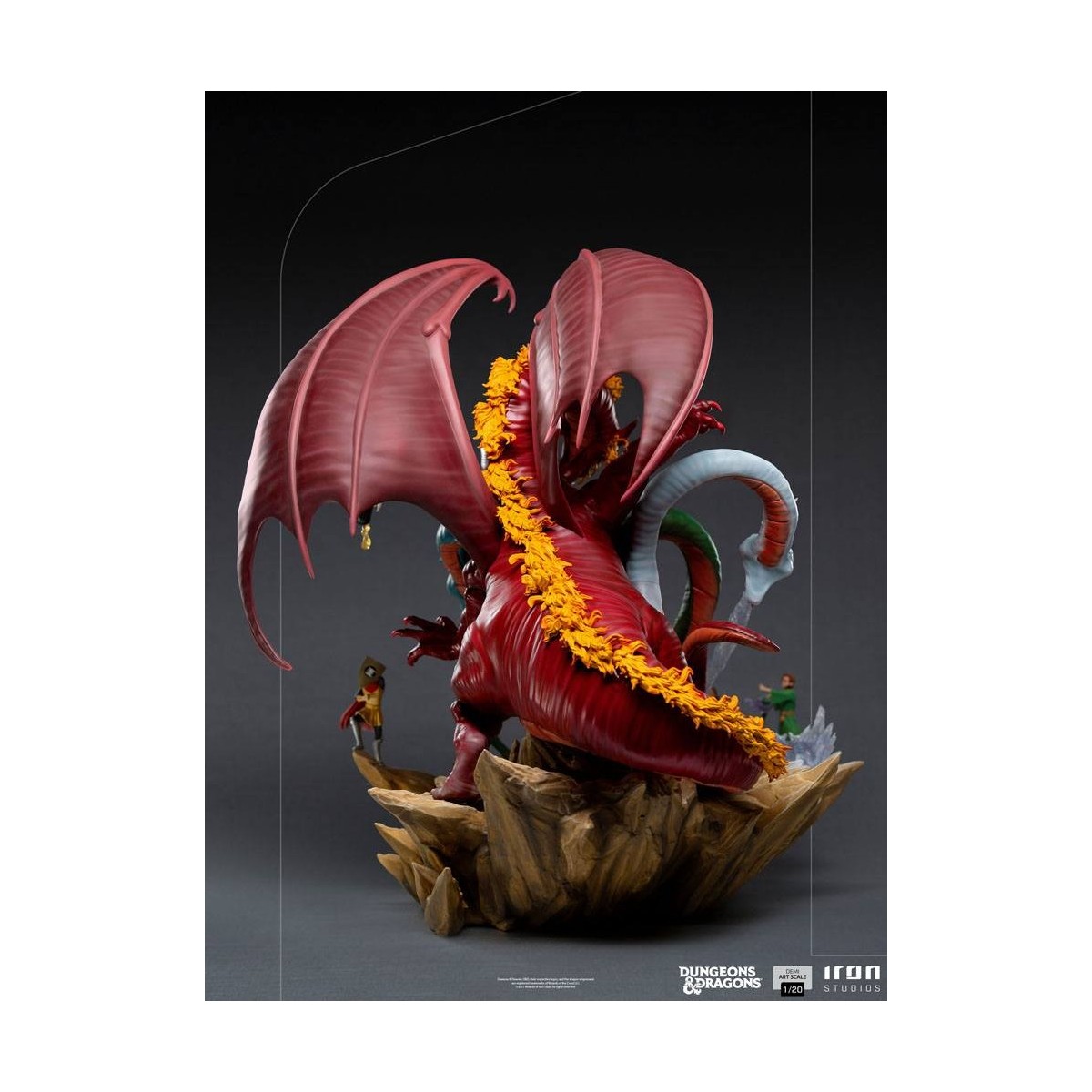 Iron Studios Dungeons & Dragons - Estatuilla de batalla de Tiamat a escala 1/20