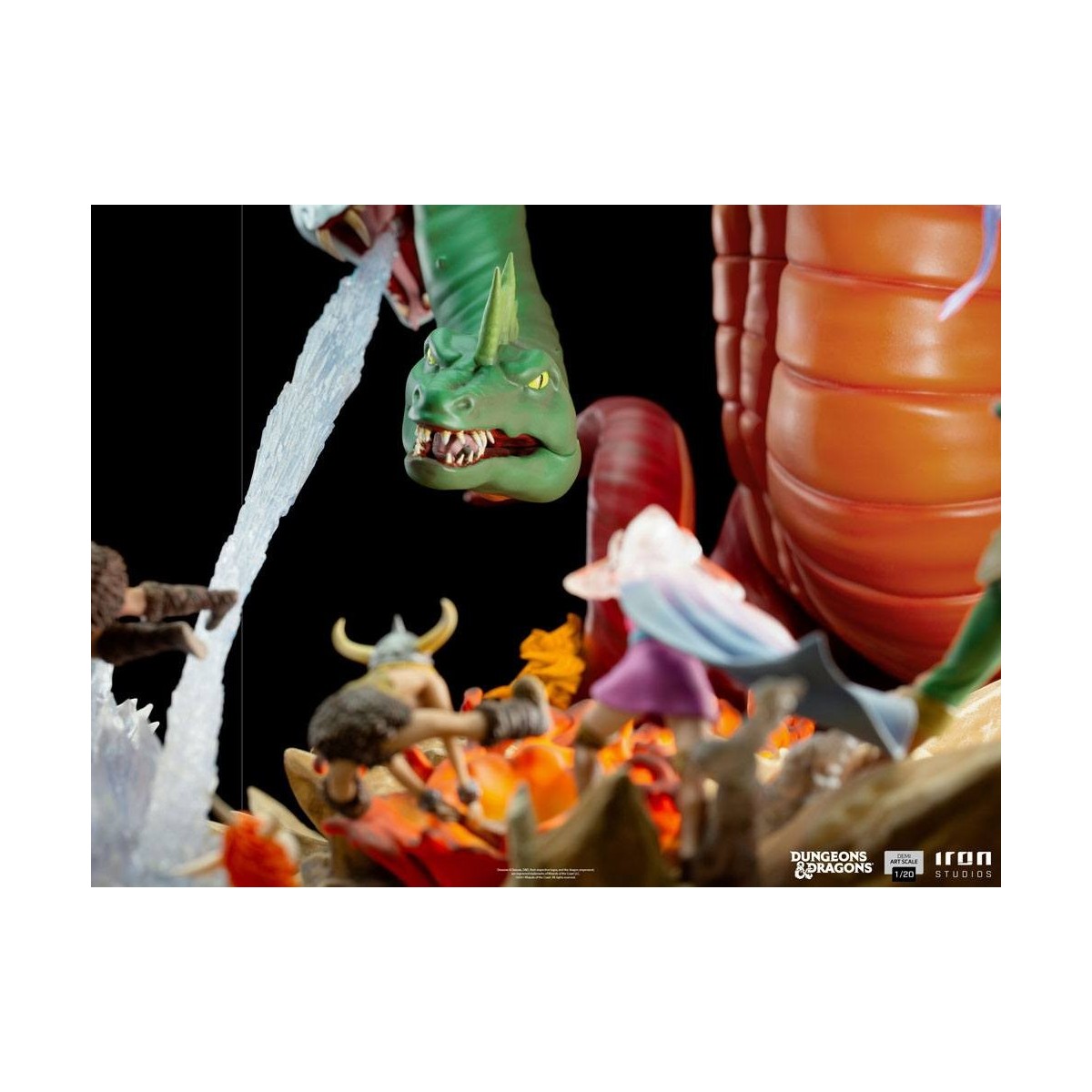 Iron Studios Dungeons & Dragons - Estatuilla de batalla de Tiamat a escala 1/20