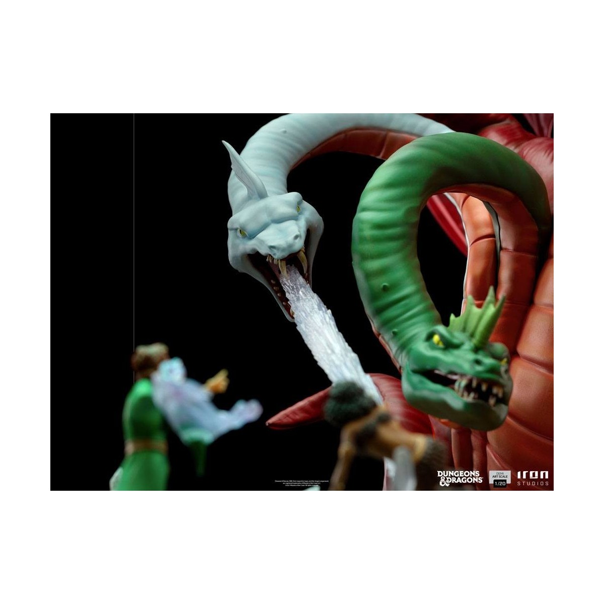 Iron Studios Dungeons & Dragons - Estatuilla de batalla de Tiamat a escala 1/20