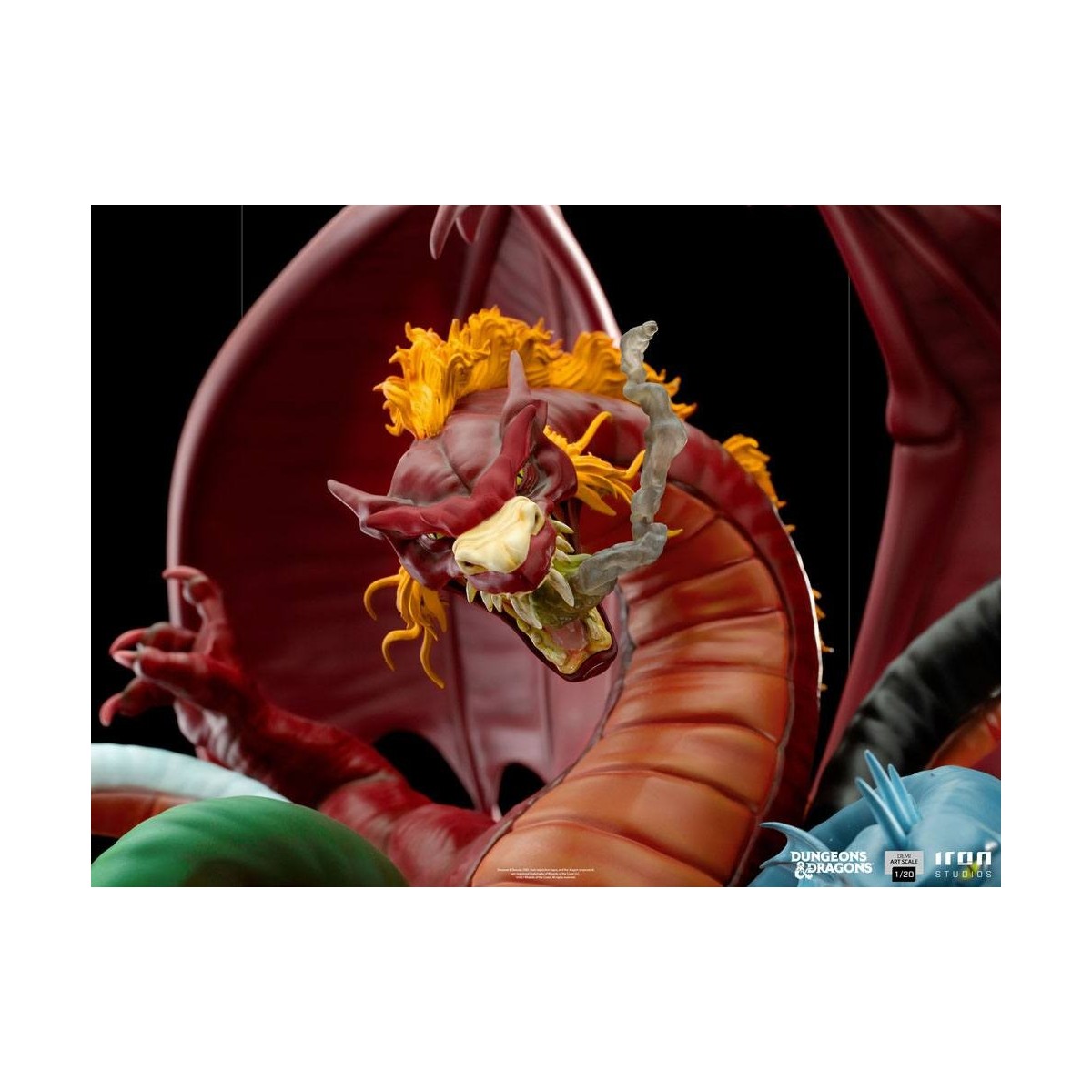 Iron Studios Dungeons & Dragons - Estatuilla de batalla de Tiamat a escala 1/20