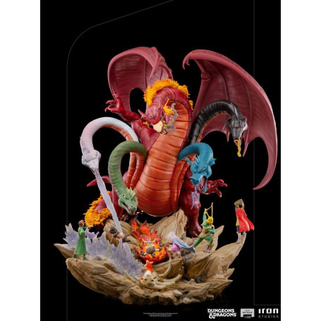 Iron Studios Dungeons & Dragons - Estatuilla de batalla de Tiamat a escala 1/20