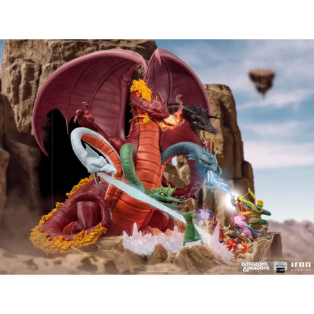 Iron Studios Dungeons & Dragons - Estatuilla de batalla de Tiamat a escala 1/20