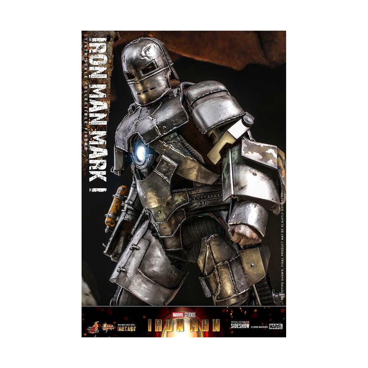 Hot Toys Iron Man Mark I Die Cast Version - Movie Masterpiece 1/6