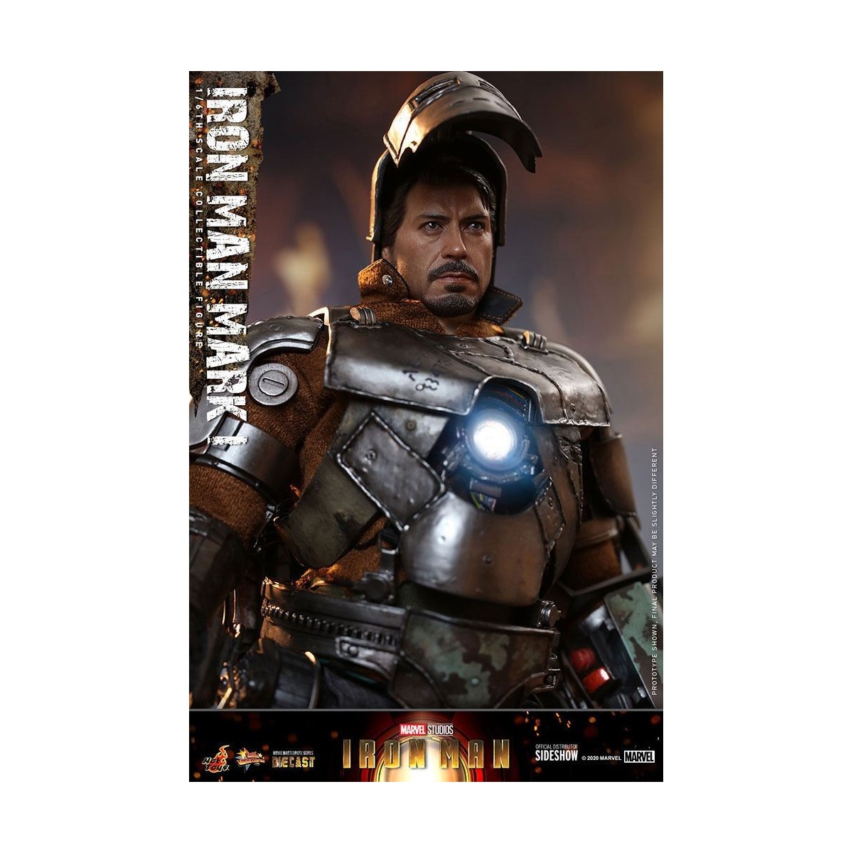 Hot Toys Iron Man Mark I Die Cast Version - Movie Masterpiece 1/6