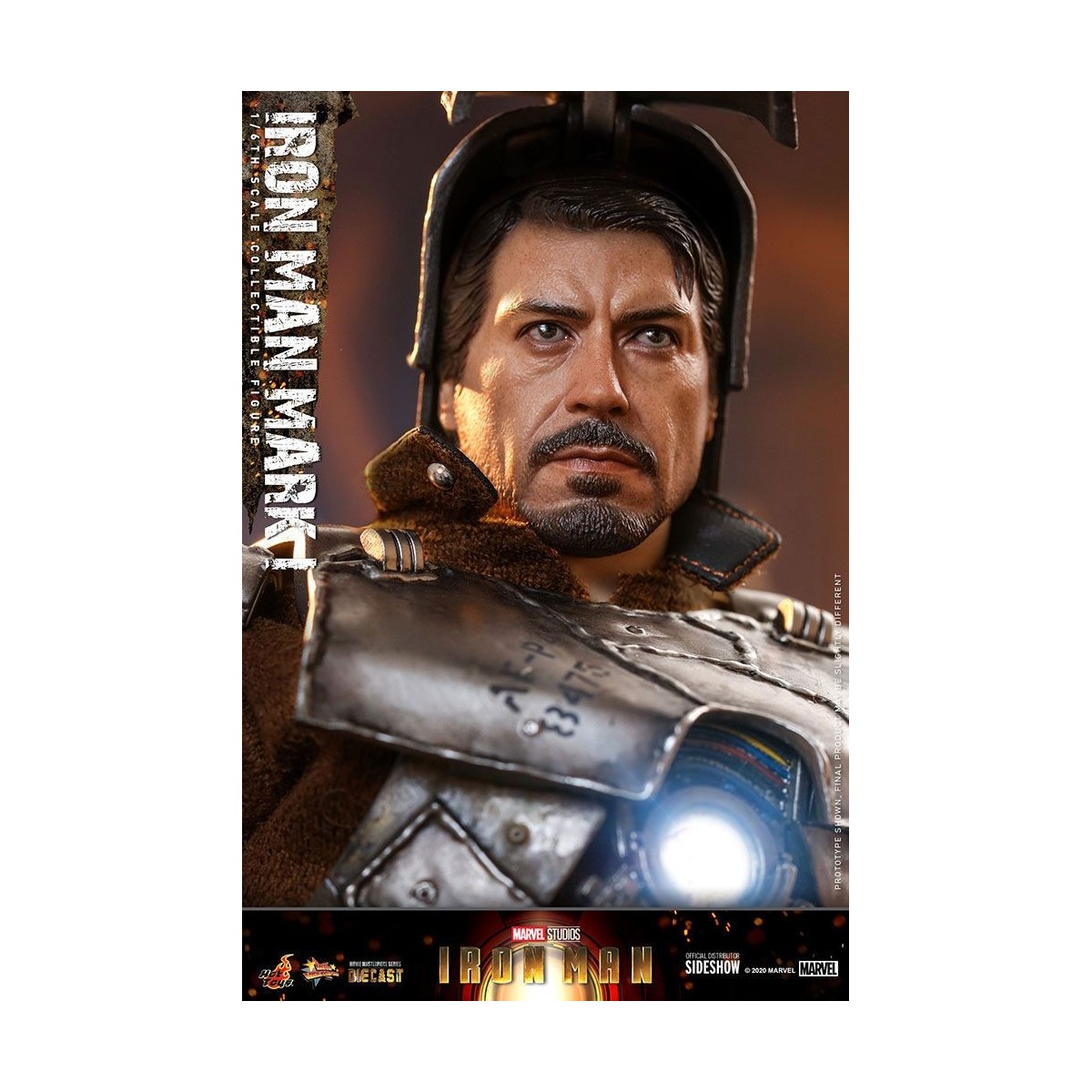 Hot Toys Iron Man Mark I Die Cast Version - Movie Masterpiece 1/6